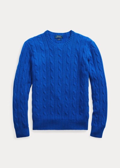 Sueter Polo Ralph Lauren Hombre Azul Oscuro Rey Azules - Cable-Knit Cashmere - XVSQR2915